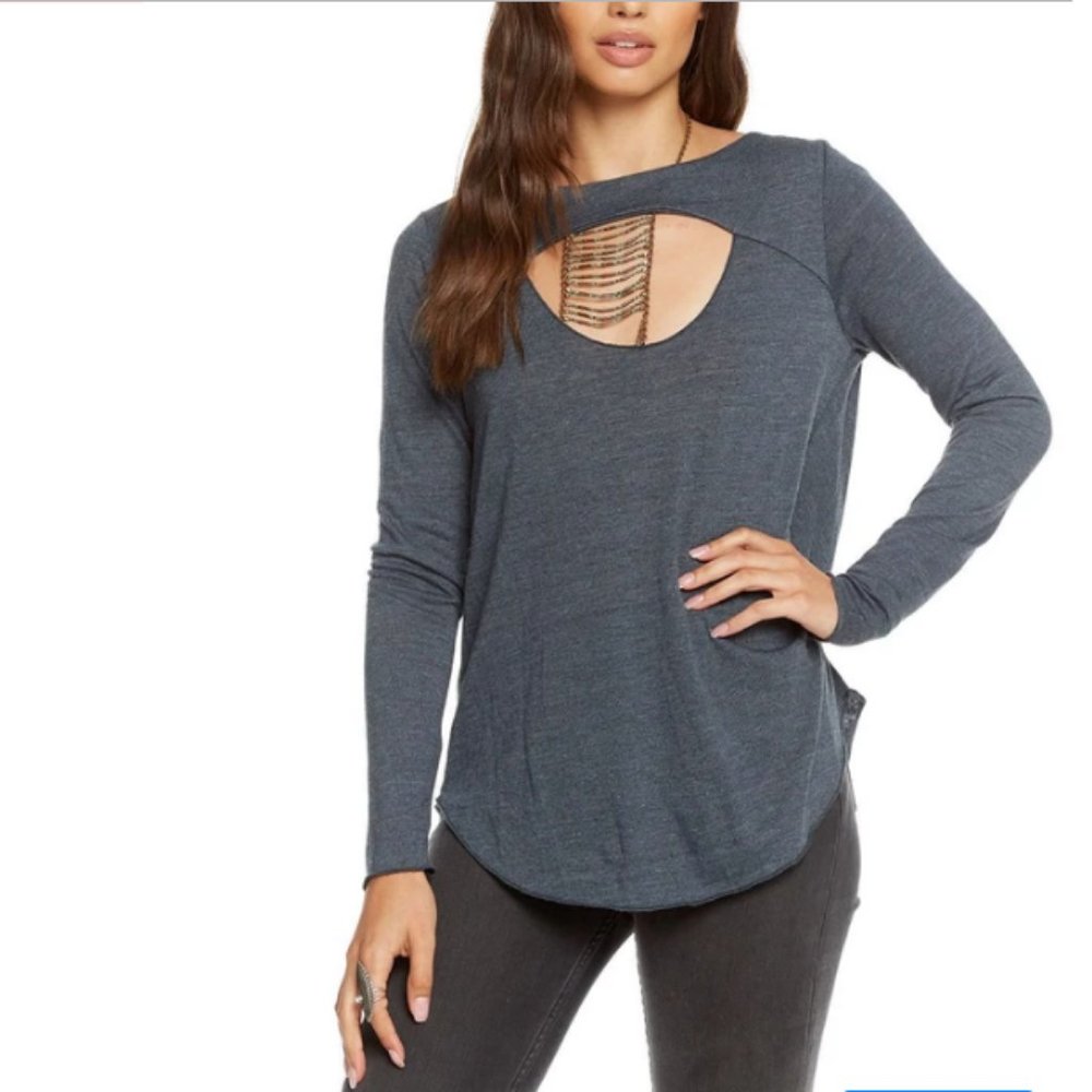 Chaser Vintage Triblend Front Vent Drape Back S - Picture 4 of 7